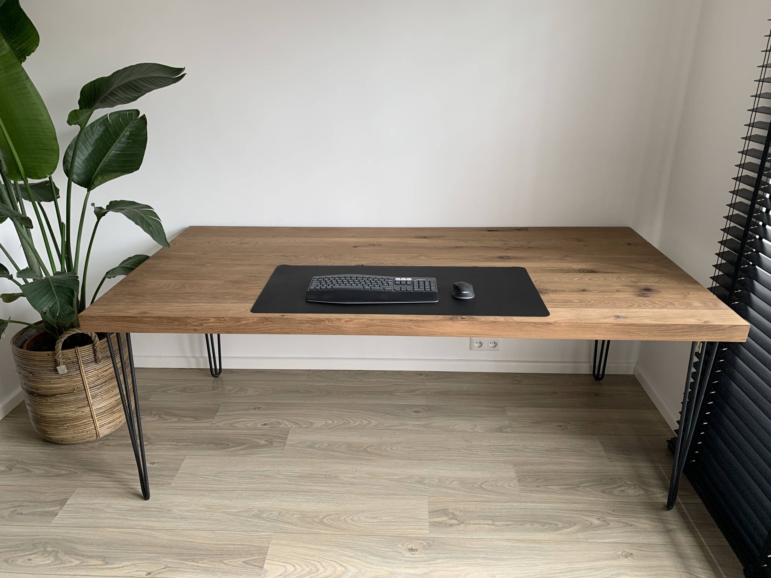 Hairpin donker eiken bureau of eettafel
