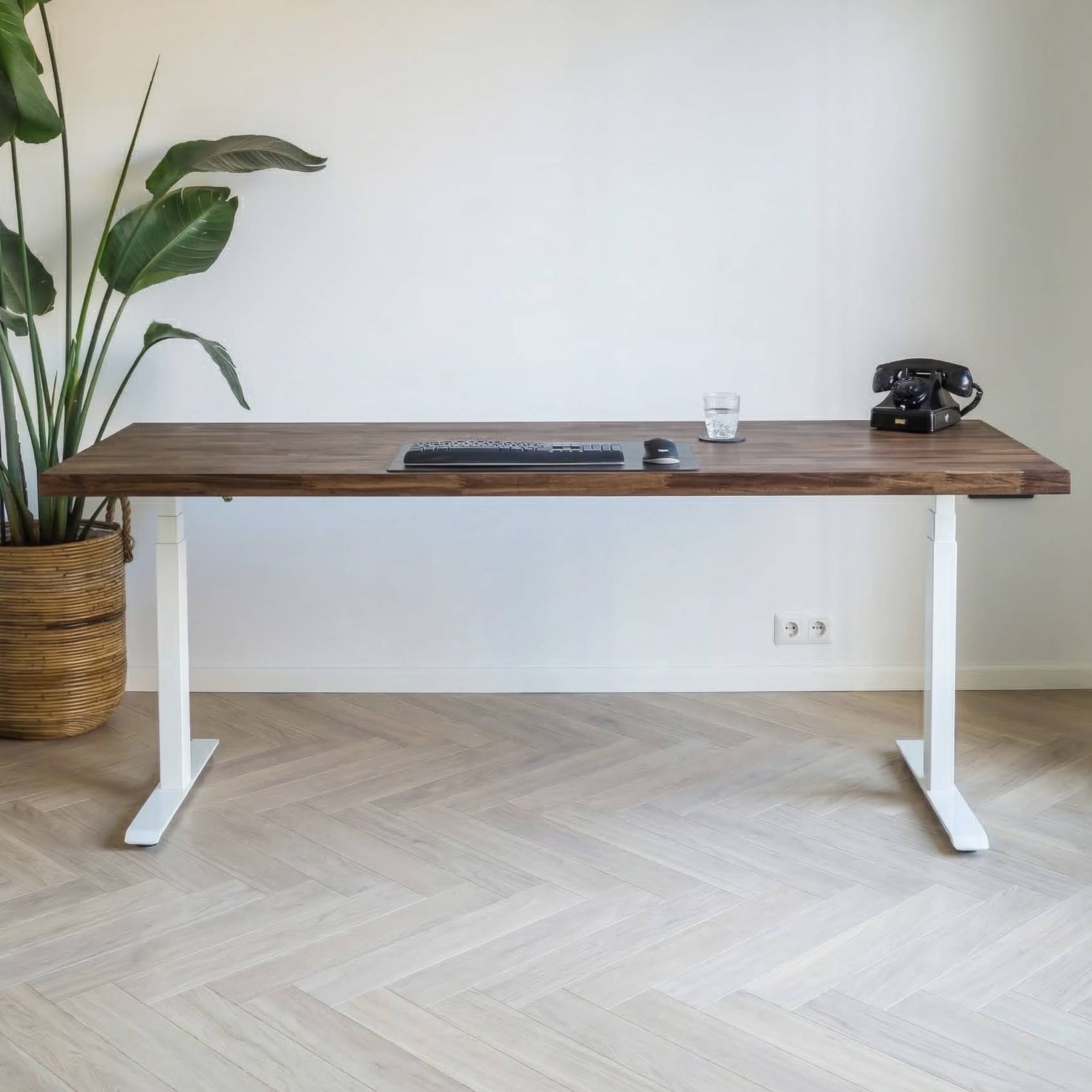 Walnoot look rubberwood massief hout