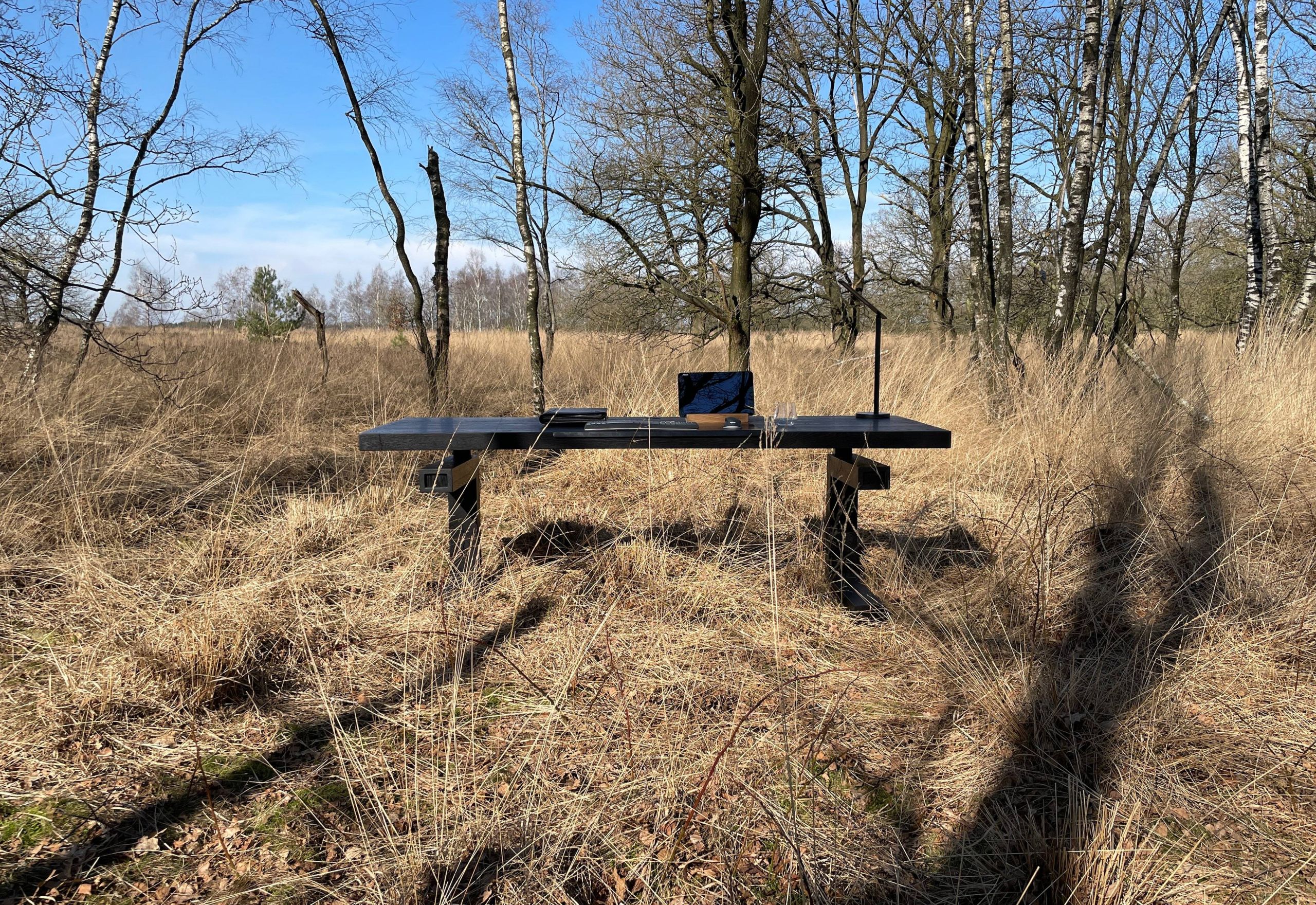 Natuur eiken design zit-sta bureau Exclusive