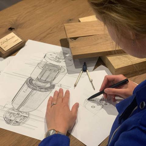 Ontwerp zit sta bureau motoren en technologie