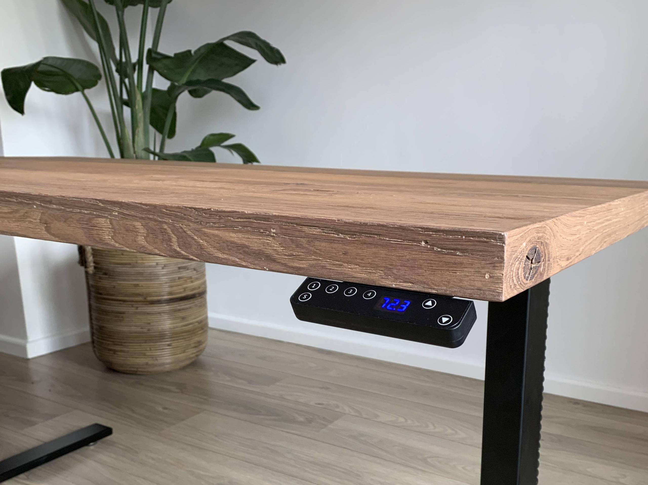 4cm donker eiken zit sta bureau