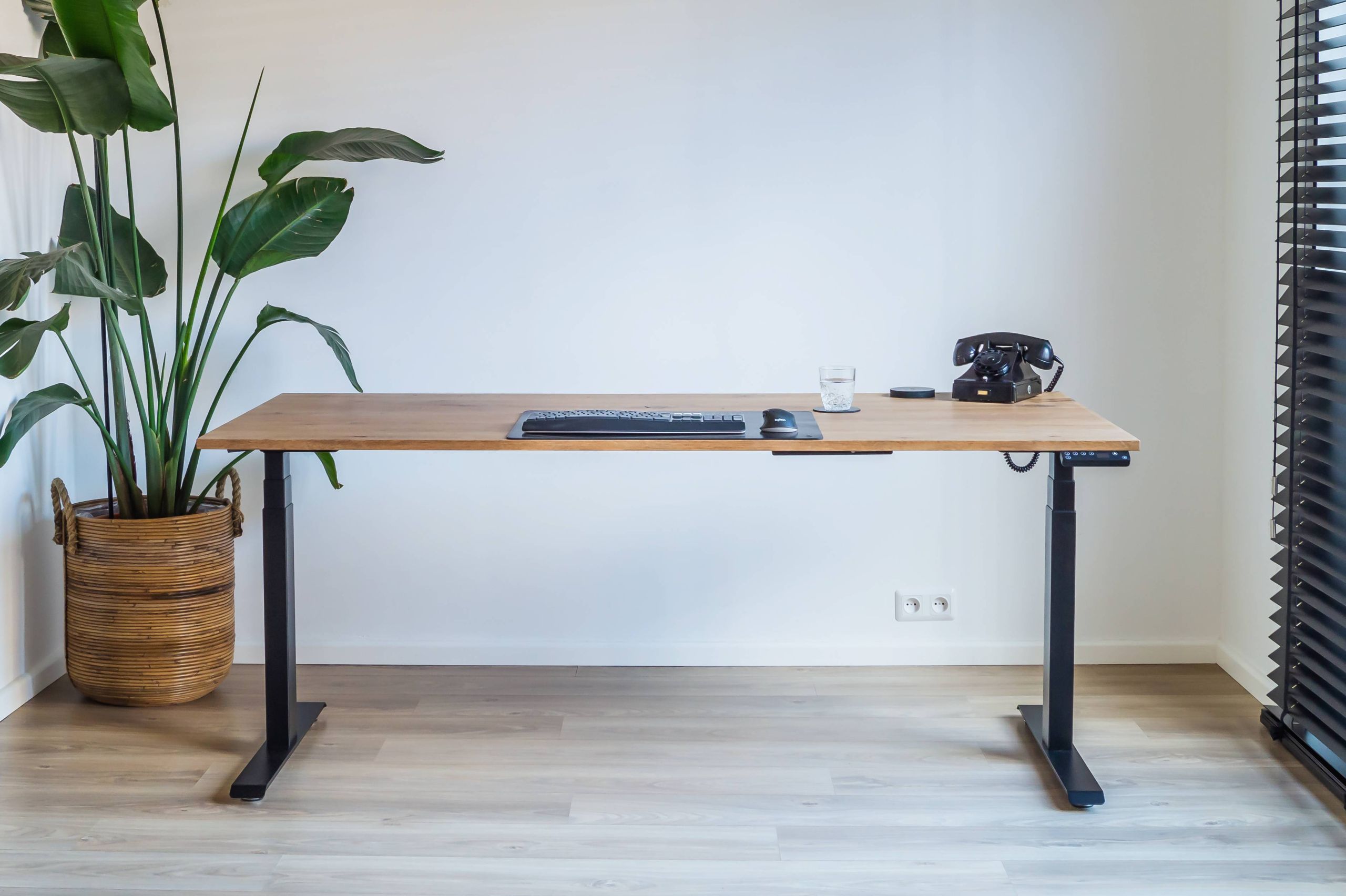 Zit-sta bureau eiken - professional dark